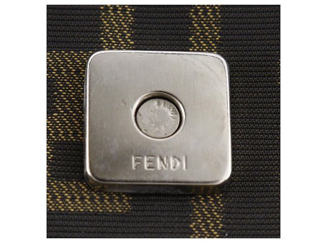 Fendi Zucca Nylon Canvas Schultertasche Braun - Ansicht 13