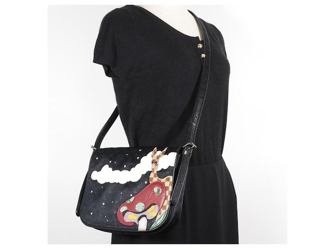 Borsa a Spalla Musette Monogram Satin×Harako Louis Vuitton Nero - vista 19