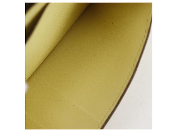 Hermès Cartera Larga Bearn Soufflet Epsom Hermes Amarillo - vista 10