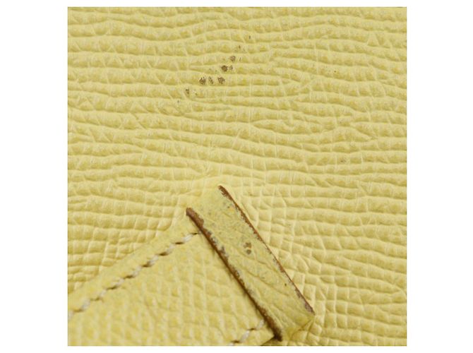 Hermès Cartera Larga Bearn Soufflet Epsom Hermes Amarillo - vista 11