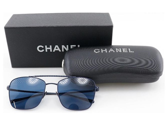 Timeless Gafas de sol de metal Chanel 4256 Negro - vista 13