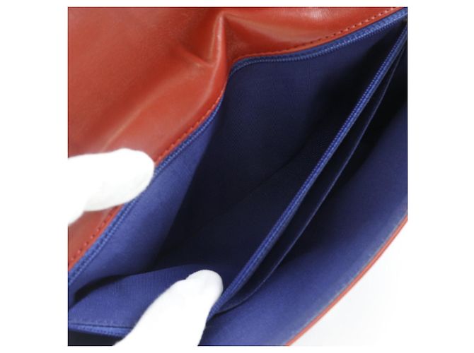 Timeless Borsa a Spalla a Doppia Catena in Cotone Chanel Blu - vista 7