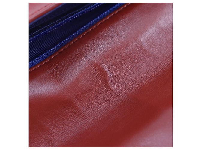 Timeless Borsa a Spalla a Doppia Catena in Cotone Chanel Blu - vista 9