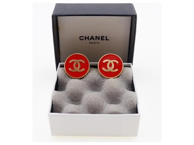 Timeless Chanel Coco Mark Ohrringe Rot - Ansicht 7