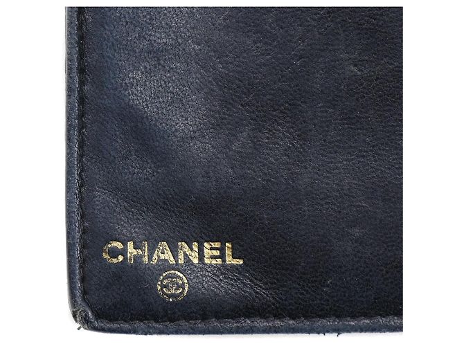 Timeless Portafoglio Lungo Chanel in Pelle Caviar Nero - vista 9