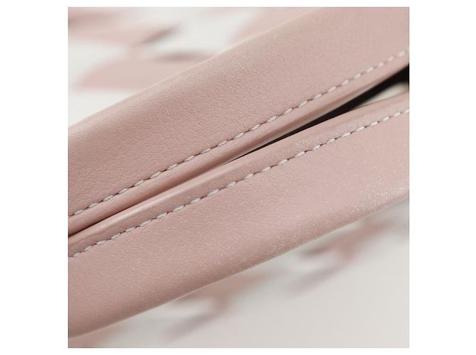 Borsa 2 in 2 in pelle intrecciata Loewe Rosa Bianco - vista 16