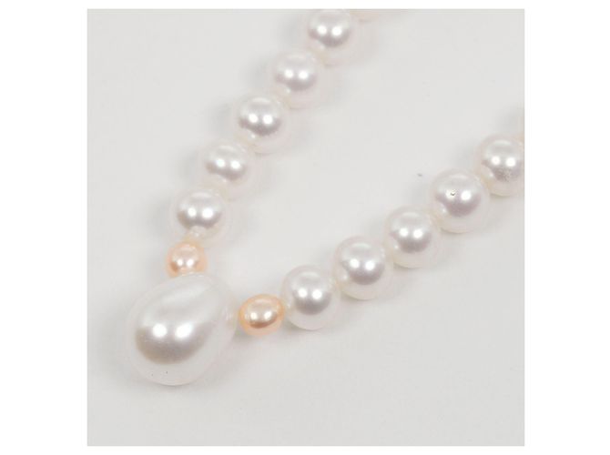 Collana Tasaki Au750 in Perle Bianco - vista 3