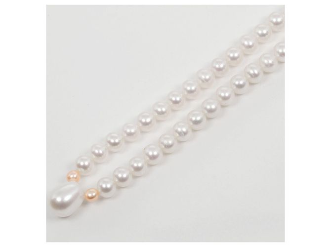 Collana Tasaki Au750 in Perle Bianco - vista 4