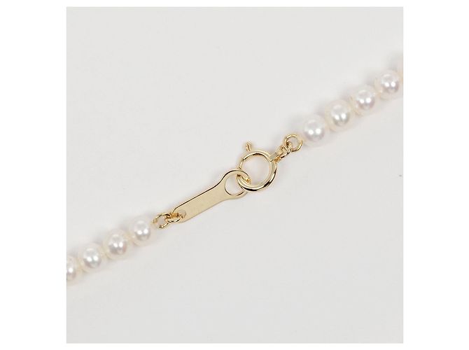Collana Tasaki Au750 in Perle Bianco - vista 7