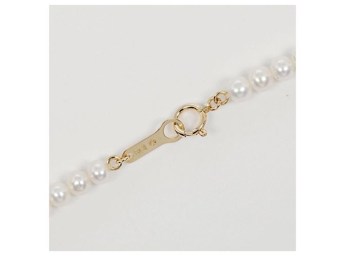 Collana Tasaki Au750 in Perle Bianco - vista 8