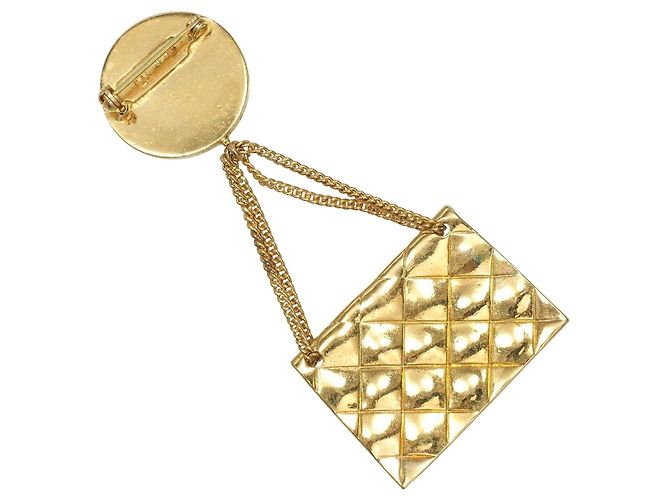Timeless Spilla Coco Mark Matelassé di Chanel D'oro - vista 2