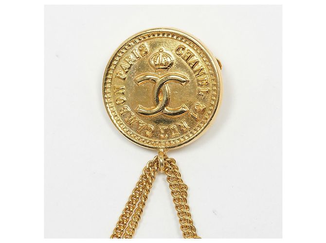 Timeless Spilla Coco Mark Matelassé di Chanel D'oro - vista 6