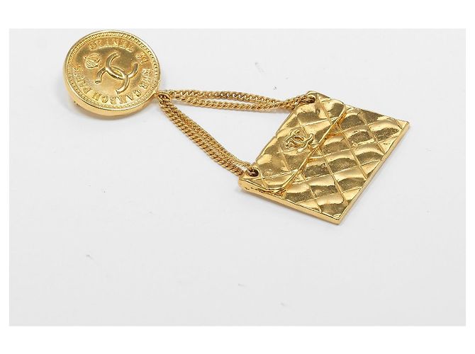 Timeless Spilla Coco Mark Matelassé di Chanel D'oro - vista 7