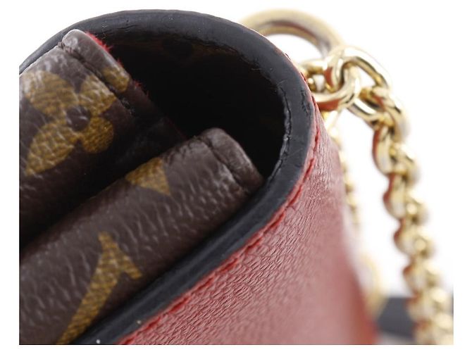 Borsa a Spalla Monogram Saint Placide di Louis Vuitton Marrone Rosso - vista 12