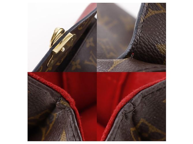 Borsa a Spalla Monogram Saint Placide di Louis Vuitton Marrone Rosso - vista 14