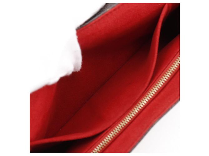 Borsa a Spalla Monogram Saint Placide di Louis Vuitton Marrone Rosso - vista 6