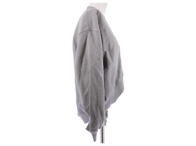 Attico Sudadera corta gris de algodón - vista 3