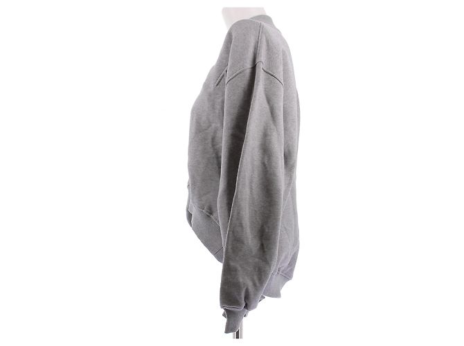 Attico Sudadera corta gris de algodón - vista 4
