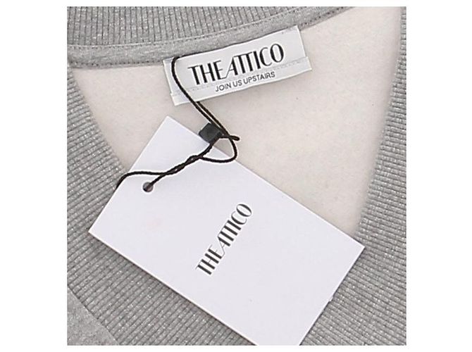Attico Sudadera corta gris de algodón - vista 5