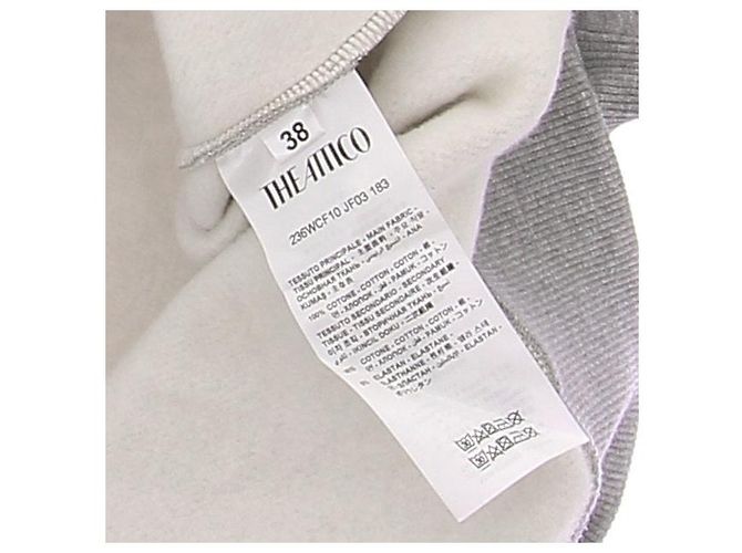 Attico Sudadera corta gris de algodón - vista 6