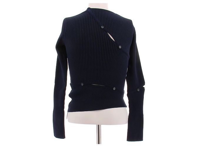 Jacquemus Twisted Cardigan Marineblau - Ansicht 2