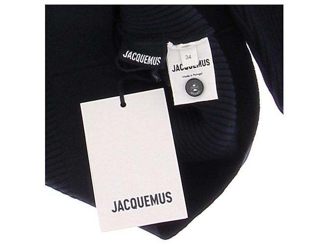 Jacquemus Twisted Cardigan Marineblau - Ansicht 5