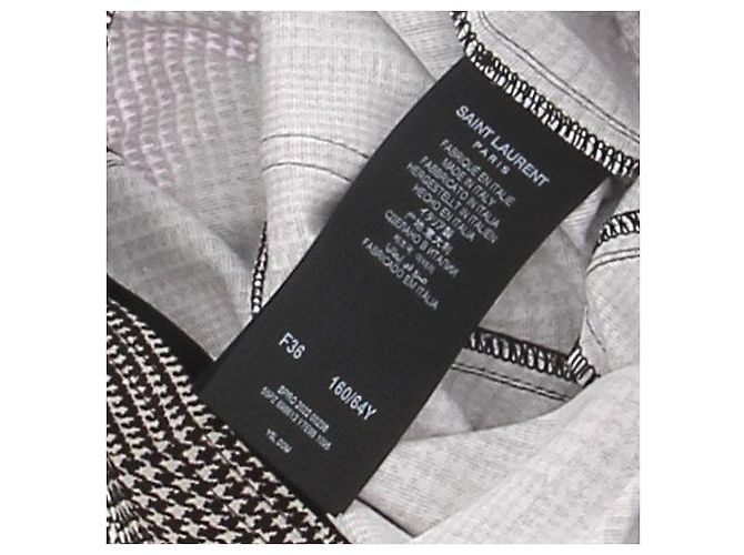 Leggings Saint Laurent Pata de gallo Negros - vista 6