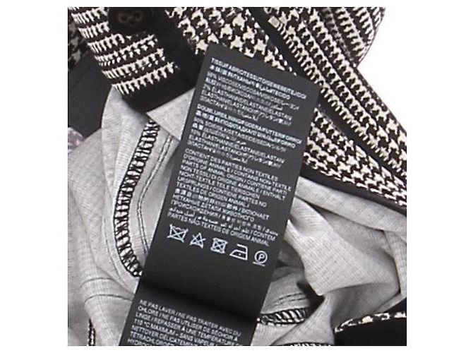 Leggings Saint Laurent Pata de gallo Negros - vista 7
