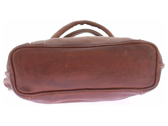 Autre Marque Borsa a mano in pelle marrone LA MARTINA - vista 7
