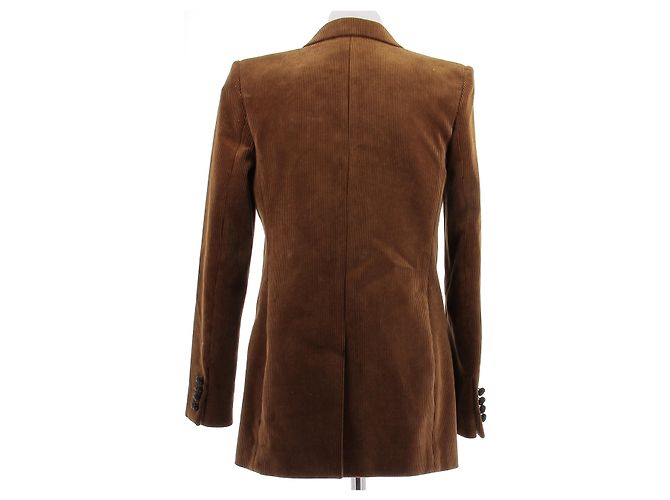 Saint Laurent Braune Cordjacke - Ansicht 2