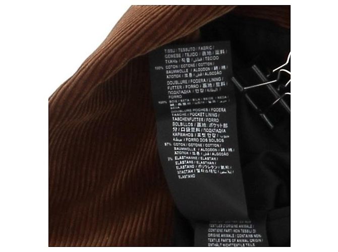 Saint Laurent Braune Cordjacke - Ansicht 8