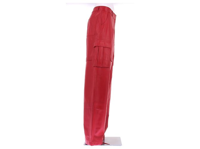 Autre Marque Rote Lederhose - Ansicht 3