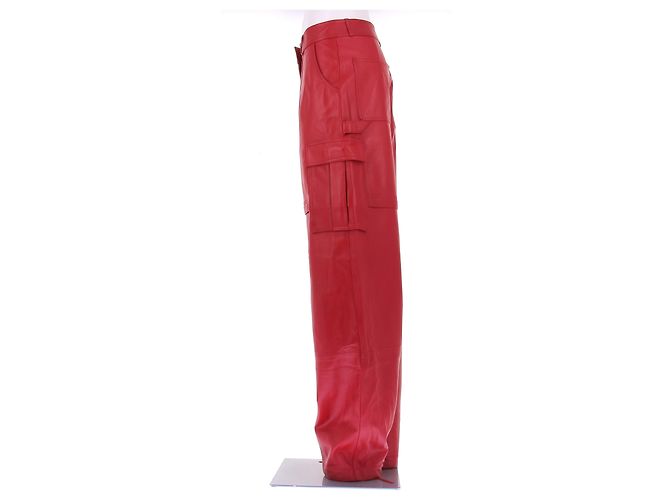 Autre Marque Rote Lederhose - Ansicht 4