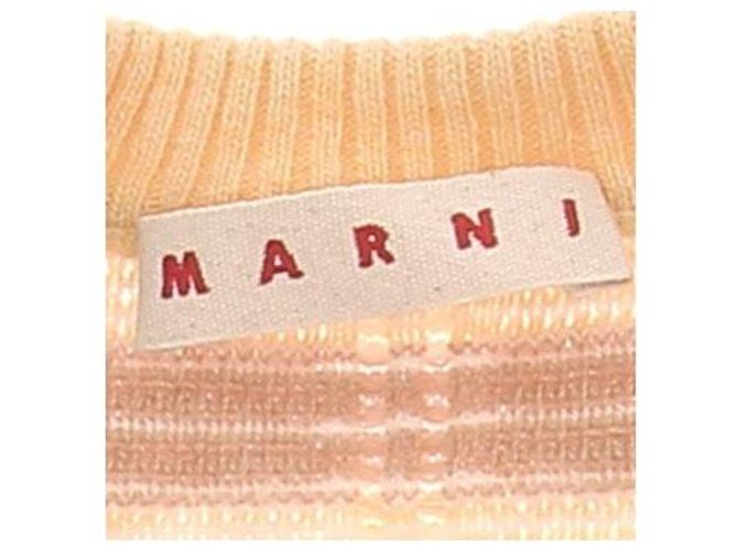 Marni Dreifarbiger gestreifter Wollcardigan Braun - Ansicht 5