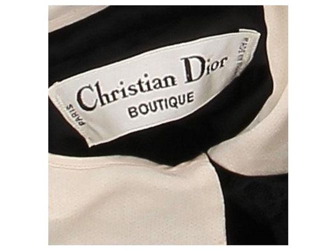 Christian Dior Langes Kleid aus schwarzem Samt - Ansicht 5
