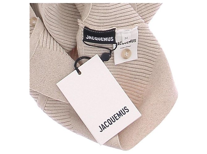 Jacquemus Der Gedrehte Cardigan Beige - Ansicht 5