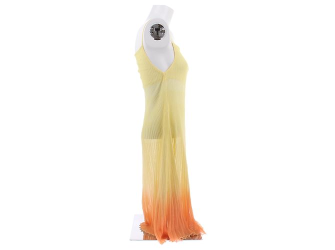 Jacquemus Abito "Helado" giallo e arancione - vista 3
