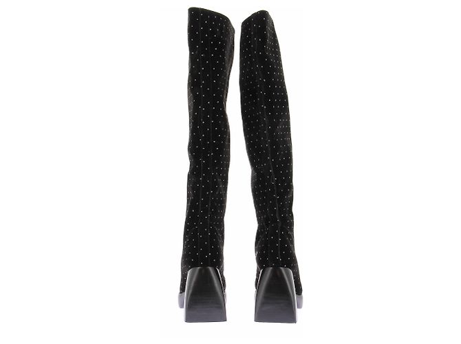 Nodaleto Botas "Bulla solal" de terciopelo Negro - vista 5