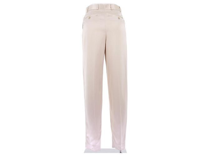 Totême Calça creme satinada Bege - vista 2