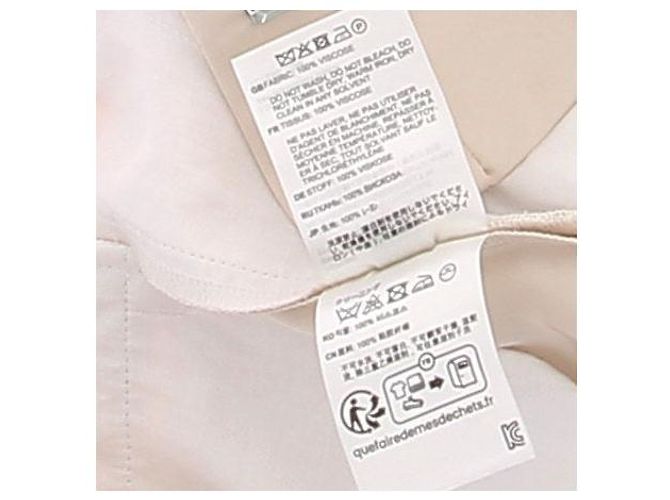 Totême Calça creme satinada Bege - vista 7
