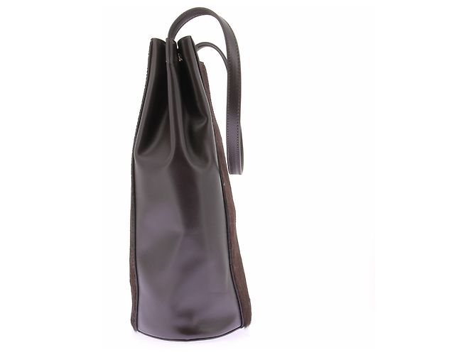 Autre Marque Borsa 'Odile' marrone in pelle - vista 4