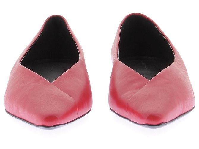 Autre Marque Bailarinas 'Barsi' rojas de cuero - vista 4