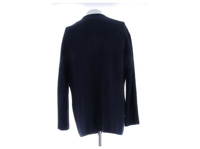Yohji Yamamoto Marine Strickjacke Marineblau - Ansicht 2