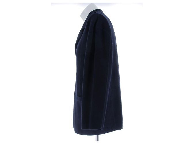 Yohji Yamamoto Marine Strickjacke Marineblau - Ansicht 4