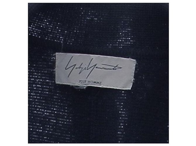 Yohji Yamamoto Marine Strickjacke Marineblau - Ansicht 5