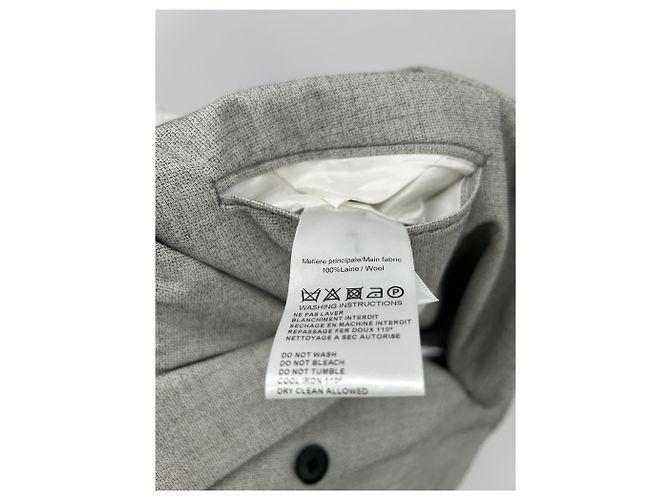 Autre Marque SEASON 1865 Wolljacke Grau Größe 54 - Ansicht 6