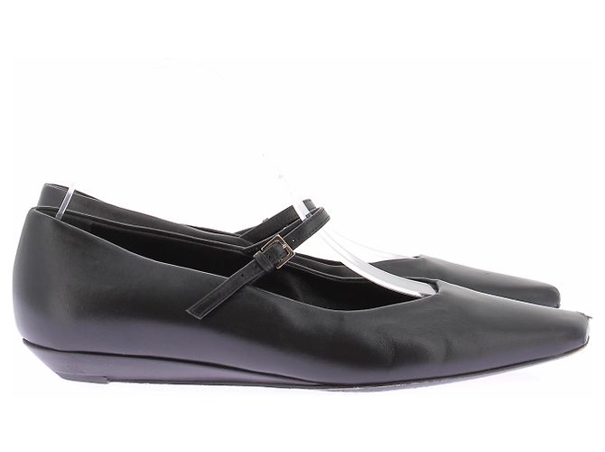 Autre Marque Bailarinas negras de cuero Negro - vista 2