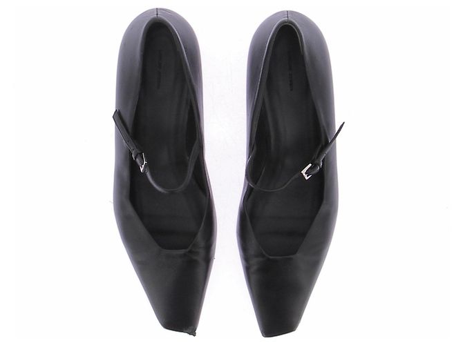 Autre Marque Bailarinas negras de cuero Negro - vista 6