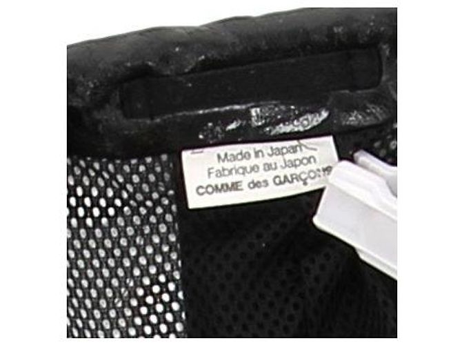 Comme Des Garcons Giacca da abito nera in nylon Nero - vista 6