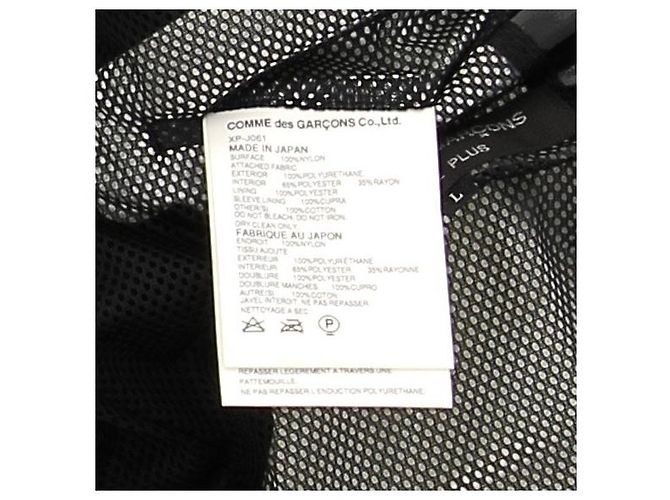 Comme Des Garcons Giacca da abito nera in nylon Nero - vista 7